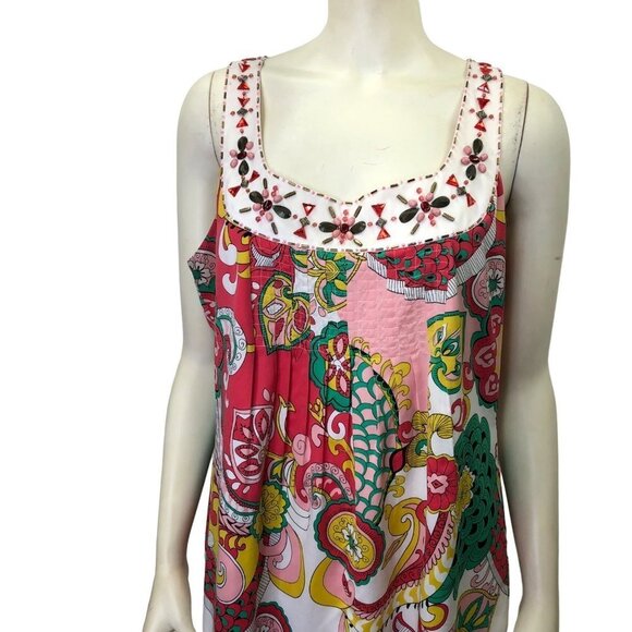 NICOLE BY NICOLE MILLER BEADS EMBELISHED SHIFT DRESS SIZE 12 - Picture 3 of 8